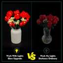 2 x VONADO Light Kit Compatible with Lego-Bouquet-of-Roses-10328 Flowers Icons (Lights Only, No Models) Creative LED Lighting Set Compatible with Lego 10328 Valentines Roses Bouquet Building Set