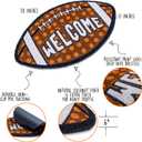 Fall Football Door Mat 30x17 Inch, Football Welcome Mat for Covered Outdoor Area, Welcome Outdoor Rug, Front Doormat Outdoor Coir Rug, Fall Decor