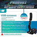 CNRAQR PC USB Handbrake and Racing Game Simulator Shifter 6+R H Gear for Logitech G29/G27/G25/G920 with Thrustmaster T300RS/GT