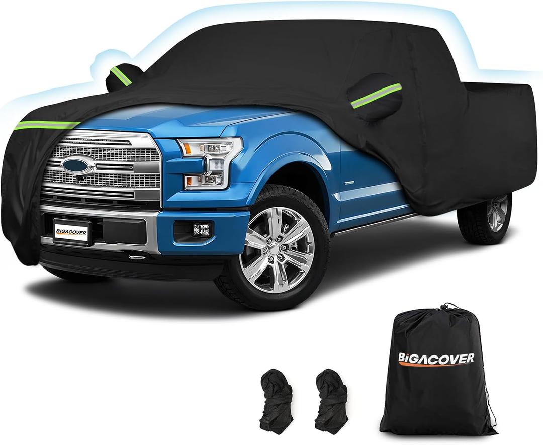 Car Cover for Ford F150 Regular for Chevrolet C/K 1500/2500/3500 1988-1999 Truck Cover, 420D Oxford Waterproof All Weather Heavy Duty for 1980-2003 F150 Regular cab 8' Box SuperCab 6.75' Box