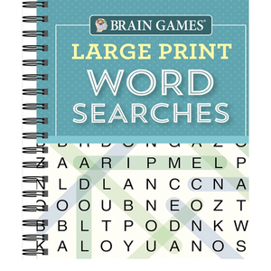 Brain Games - Large Print Word Searches (Teal)