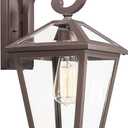 Outdoor Wall Light Fixtures, Waterproof Exterior Wall Lanterns with Glass, Outside Wall Sconces, Front Porch Lights for House Garage Doorway Patio, 21 x 12 x 10 inches, Oil-Rubbed Bronze, Medium