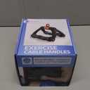 HXD-ERGO Double D Handle for Cable Machine - Ergonomic Row Handle Cable Attachment - Triangle V Bar Grip LAT PullDown Attachments for Home Gym (Black)