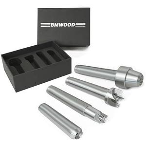 BMWOOD LDC-SET4/MT2 4PCS Woodturning Lathe Live and Drive Center Set MT2 Taper