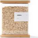 Bamboo Food Dispenser | Kitchen Organizers and Storage | Airtight Pantry Organizers and Storage Container | Cereal, Rice, Flour, Snack Storage (1, Tall Rectangular)