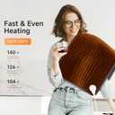 XXXL Heating Pad for Back Pain Relief, Heated Pad for Neck/Shoulders/Legs/Knees/Feet/Cramps, 6 Heat Settings Auto-Off, Heat Pads for Women, Birthday Mothers Day Gifts for Mom Wife Grandma Her, 17"x33" (Brown)