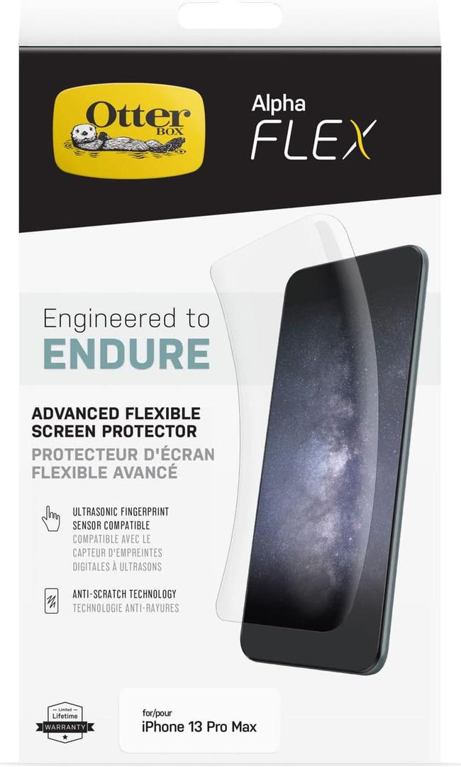 OtterBox Alpha Flex Screen Protector for iPhone 13 Pro Max (ONLY) - CLEAR (GEN 2)