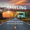 POOLPURE Garden Hose End Pre Filter for Pool, Hot Tub, Spa, Greatly Reduces Chlorine, Heavy Metals, Odor, Fits Any Standard 3/4" Garden Hose Thread, Up to 8,000 Gallons, 1PACK