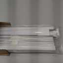 LazBlinds No Tools No Drill 1" Vinyl Mini Blinds, Cordless Blinds for Windows, Light Filtering Horizontal Window Blinds & Shades, 33 1/2" W x 64" H, White