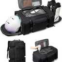 Ski Boot Bag Backpack for Helmet,70L Vacuum Backpack Travel,Goggles, Gloves, Skis, Snowboard & Accessories