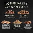 Vital Essentials Freeze Dried Dog Treats | Beef Tripe Nibs (Large Bites), Single Protein | Premium Quality | Grain Free Training Treats for Dogs, 14 oz Bag