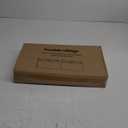 Rustic Rectangle Lamp Shades Set of 2, Large Faux Leather Lampshades for Table Lamps, 16"L x 8"W x 10"H, Lamp Shades Replacement for Floor Lamps, Spider, Harp Holders Included, Easy Assembly Required