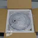 Large Mixing Bowls with Airtight Lids, Classic White Porcelain Embossed Nesting Salad Bowls for Baking and Cooking, 12/16/28/40oz Serving Bowls Set of 4, Oven and Dishwasher Safe, Thanksgiving Gift