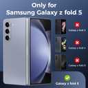 Ruky Magnetic Case for Z Fold 5, with Privacy Screen Protector, Z Fold 5 Slim Case [Compatible with MagSafe], Ultra-Thin Protective Full Body Phone Cover for Samsung Galaxy Z Fold 5 5G, Carbon Fiber