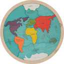 7 Continents & 5 Oceans of the Earth Wooden Jigsaw Puzzle for Kids | 21 Puzzle Pieces | Learning & Educational Toy Gift for Boys & Girls Ages 3 Years and Above
