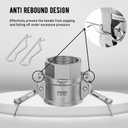 316 Stainless Steel Cam & Groove fittings，3/4" NPT Female Camlock and Male Thread Groove hose fitting，3/4 Camlock Fitting apply to Industrial and Agriculture.(Cam lock 3/4" Type D + Type F)