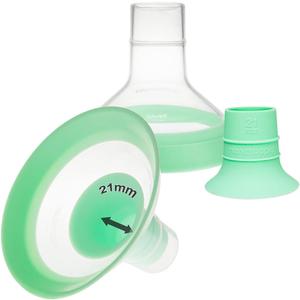 Nenesupply 21mm Flange Inserts and 24mm Flanges Compatible with Medela Breast Pump Parts Replacement 21mm Flange for Medela Pumps Work w Pump in Style Parts Symphony Swing Maxi Harmony Personalfit