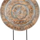 Farmhouse Table Sculpture Home Decor Statue Mandala Carved for Modern Home 10" x 14", Living Room, Fireplace Mantel Shelf, Table and Entryway Decor Stand KHST10