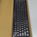 Amazon Basics 2.4GHz Wireless Keyboard and Mouse Combo, Quiet and Compact US Layout, Unifying USB Receiver, Black