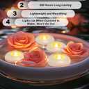5plots 48 Pack 200 Hour Flameless Floating Candles, 3 Inches White Waterproof Led Tealights for Wedding Vases Centerpieces Party Proposal Pool Decor Decoration