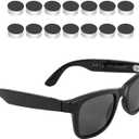 14PCS LED Light Blocking Stickers Compatible with Ray Ban Meta Wayfarer/Skyler/Oakley Meta HSTN Smart Glasses Accessories, Low-Tack Restickable Blackout Light Covers Sticker (14)