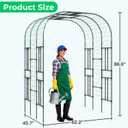 Aohanoi Garden Arch Trellis for Climbing Plants,7.22 FT Tall Large Arbour Archway for Rose Vine Cucumber Vegetables, Wide Garden Arch for Lawn, Party, Ceremony Wedding Decoration