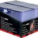 Ultra PRO 3" x 4" Clear Regular Toploaders for Cards with Card Sleeves Bundle Standard Size 200ct Trading Baseball Toploader Card Sleeve Protectors