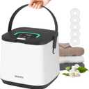 Towel Warmer for Bathroom, 16L Hot Towel Warmers Bucket with LED Display, 3 Heating Modes, Up to 24 Hour Delay, Luxury SPA Towel Heater with Handle - White/Black