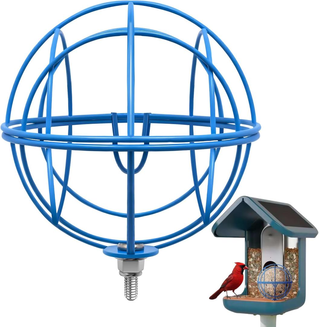 Metal Suet Ball Holder for Bird Buddy Smart Feeders & Others with 5mm Screw Hole for Accessory, Compatible with BirdBuddy Feeders, Durable Add-on Accessory (Blue) Metal Suet Ball Holder for Bird Buddy Smart Feeders & Others with 5mm Screw Hole for Accessory, Compatible with BirdBuddy Feeders, Durable Add-on Accessory (Blue)