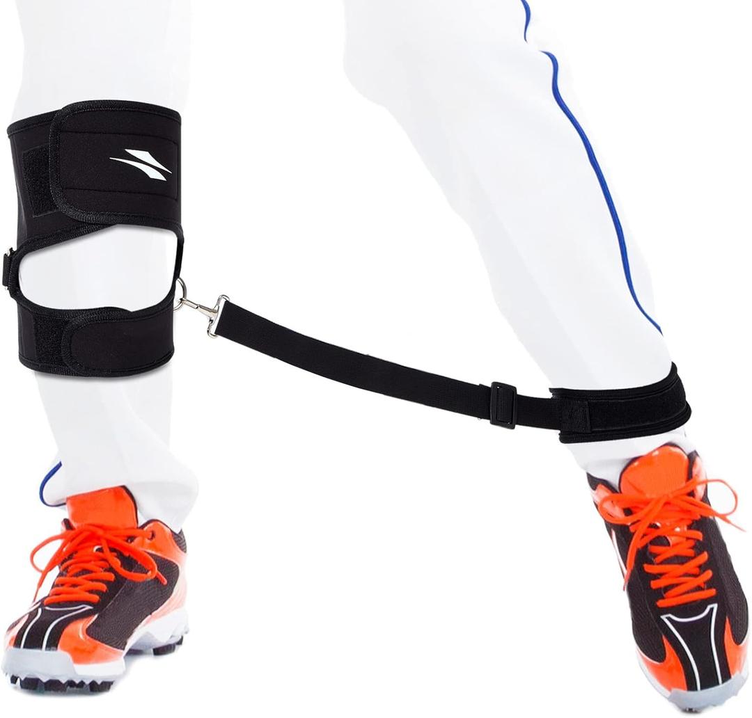 Wettarn Baseball Training Aid Softball Training Harness Baseball Practice Equipment for Stepping Out Leg Pulling Out Overstriding Lunging