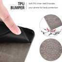 Compatible with iPhone 13 Pro 6.1 inch Wallet Case and Tempered Glass Screen Protector Card Holder Stand Magnetic Leather Phone Cover for iPhone13Pro 5G i i-Phone i13 iPhone13 13Pro Women Men Grey