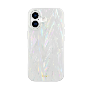 SCORPIFY for iPhone 17 Case [Compatible with MagSafe] with Colorful Pearl Aurora Spine Design, Cute Clear Magnetic Phone Cover for Women Girls and Men,Bumper with Mother of Pearl Shell Pattern