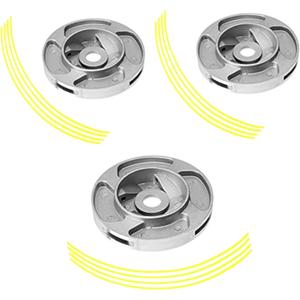 Weed Eater Head Aluminum Trimmer Head 3Pcs Suit for Grass Cutter and Trimmer String Trimmer Grass Cutter Blade Trimmer Weeds Grass