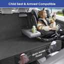 ALLANSING Upgraded 900D Heavy Duty Dog Back Bench Seat Cover, Car Seat Protector, Fits Full Size Trucks, 3 Seatbelts & Armrest Compatible, Waterproof Nonslip Pet Backseat Cover for Dogs & Kids