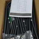 Furologee Clothes Racks for Hanging Clothes, Portable Rolling Garment Rack, Sturdy Metal Freestanding Cloths Racks with Wheels, Double Rods Wardrobe Rack for Bedroom Laundry Living Room (Black)