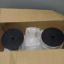 Glass Jars and Acrylic Dryer Sheet Holder, Laundry Pods Container with Bamboo Lid and 27 Labels, Powder Detergent Containers for Laundry Room Organization, Storage Jars Set (3 Pack, Black)