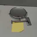 9 Large Wall Mounted Makeup Mirror 1X/7X Double-Side Bathroom Magnifying Mirror 360 Swivel Vanity Mirror Extendable Shaving Wall Mount Cosmetic Mirror for Men and Women, Chrome