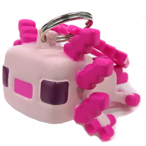 Minecraft Backpack Hangers Series 4 Collectible Keychains  Blind Box Mini Figures with 8 Fun Characters Including Steve, Alex, Skeleton, Frog, Sheep & Gold Variants  Kids Toys, Gift Accessories