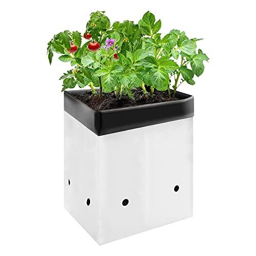 VIVOSUN 50-Pack 1 Gallon Grow Bags for Plants, Black-and-White Panda Film Containers Thick Plastic Bag for Potting Seedlings, and Rooting