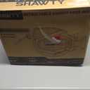 SHAWTY Retractable Garden Hose Reel 100FT 1/2" - 4-Layer Hose with Metal Bracket, Auto-Lock Slow Retraction, Outdoor Water Hose Reel for Yard & Garden - Nozzle Included (Green, 1/2" 100ft)