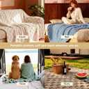 Bedsure GentleSoft Blankets Queen Size for Bed - Super Soft Cozy Mothers Gifts Day Blanket, Large Fuzzy Fleece Spring Summer Throw for Bedroom Decor for Girls, Sage Green, 90x90 Inches