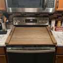 GASHELL Noodle Board Stove Cover with Handles, Multiple Stove Top Cover Board for Electric/Gas Stove Top(Retro Brown)