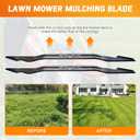 21 Inch Lawn Mower Blade Replacement AB2100 AB2101, Compatible with E-GO Power+ 56V Models LM2100 LM2101 LM2100SP LM2102SP LM2114 LM2114SP LM2125SP, Black Mulching Lawn Mower Blade2 PCS