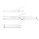 T3 Switch Kit Professional Ionic Interchangeable Curling Iron with 3 Ceramic Clip & Wand Long Barrels for Curling and Waving, 9 Adjustable Heat Settings & Ion Generator, White/Rose Gold