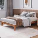 COLAMY 12 Inch Wood Platform Bed FrameSturdy Full Size Bed Frame with Wood Slat Support, No Box Spring Needed, Easy Assembly, Rustic Pine