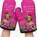 Funny Women Chef Cooking and Baking BBQ Kitchen Gadgets with Heat Resistant Silicone Non-Slip, This is Going  To Be Fucking Delicious. Set of 2, Gifts for Hostess Mom Wife Aunt Sister