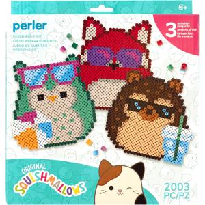 Perler 80-57134 Squishmallows Fused Bead Activity Kit with 3 Unique Projects, Multicolor, 2003 Pieces (One Size)