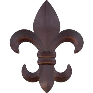 10" Metal Fleur De Lis Wall Plaque / Art with hanger - Rustic Creole Decor