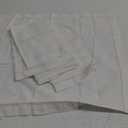 Solino Home White Placemats Set of 4 – Cotton Linen Hemstitch Fall, Thanksgiving, Christmas, Winter, Holiday Placemats 19" L x 14" W Inch – Machine Washable Cloth Placemats