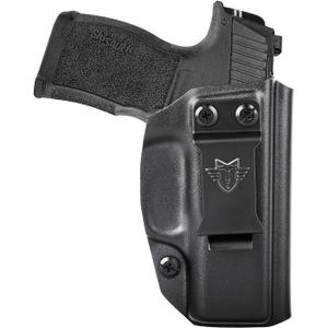 KYDEX Holster IWB Gun Holster for Glock 43/43X, Sig P365/P365X/P365 SAS, Adjustable Cant & Retention, Concealed Carry Holster for Ultimate Comfort & Stability, Right Handed